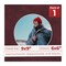 Dark Red Suede Mat Board for 9x9 Frames - Circle Opening for 6x6 Photos